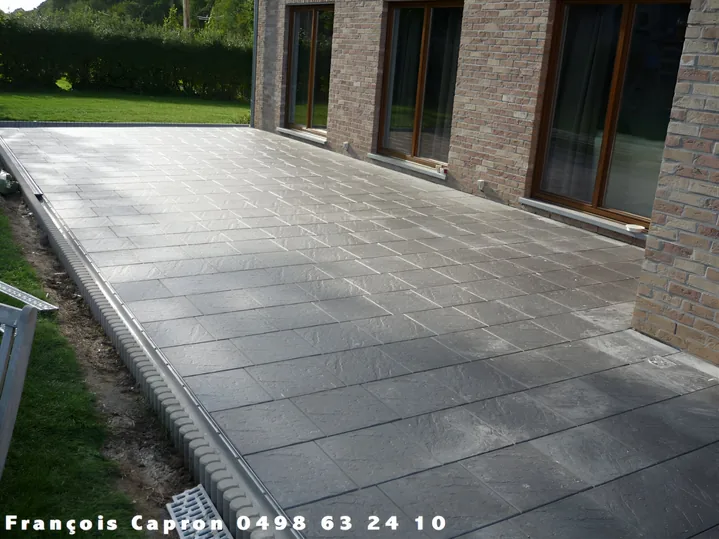 Réalisation d’une terrasse dallée
